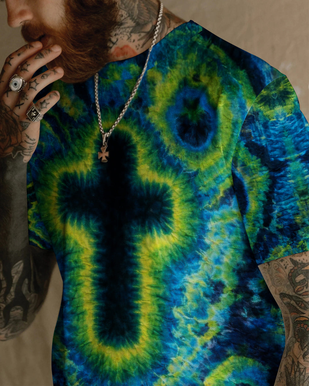 Cross Swirl Men's All Over Print Shirt - Trunx644885