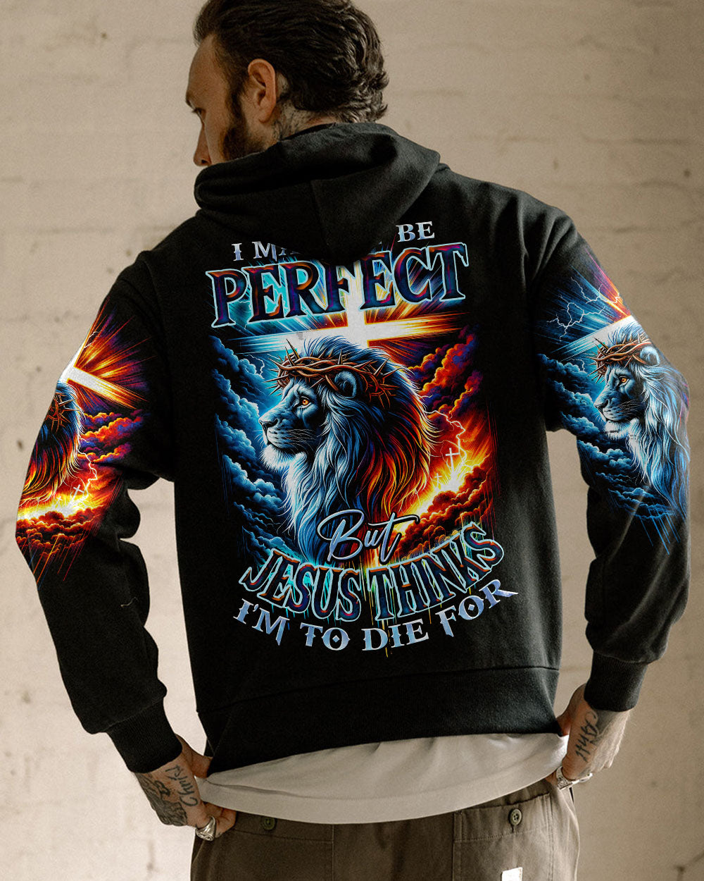 I May Not Be Perfect Lion Men's All Over Print Shirt - Trunx470560