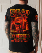 Dear God Trucker Men's All Over Print Shirt - Trunx895637