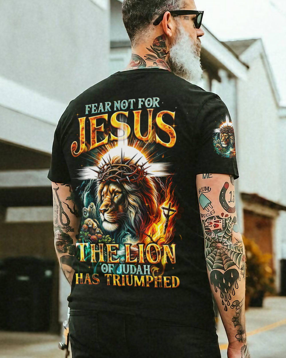 Fear Not For Jesus Men's All Over Print Shirt - Trunx142702