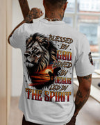 Blessed By God Loved By Jesus Lion Men's All Over Print Shirt - Trunx653287