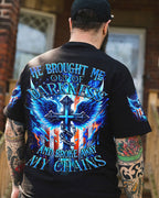 He Brought Me Out Of Darkness Men's All Over Print Shirt - Trunx367369