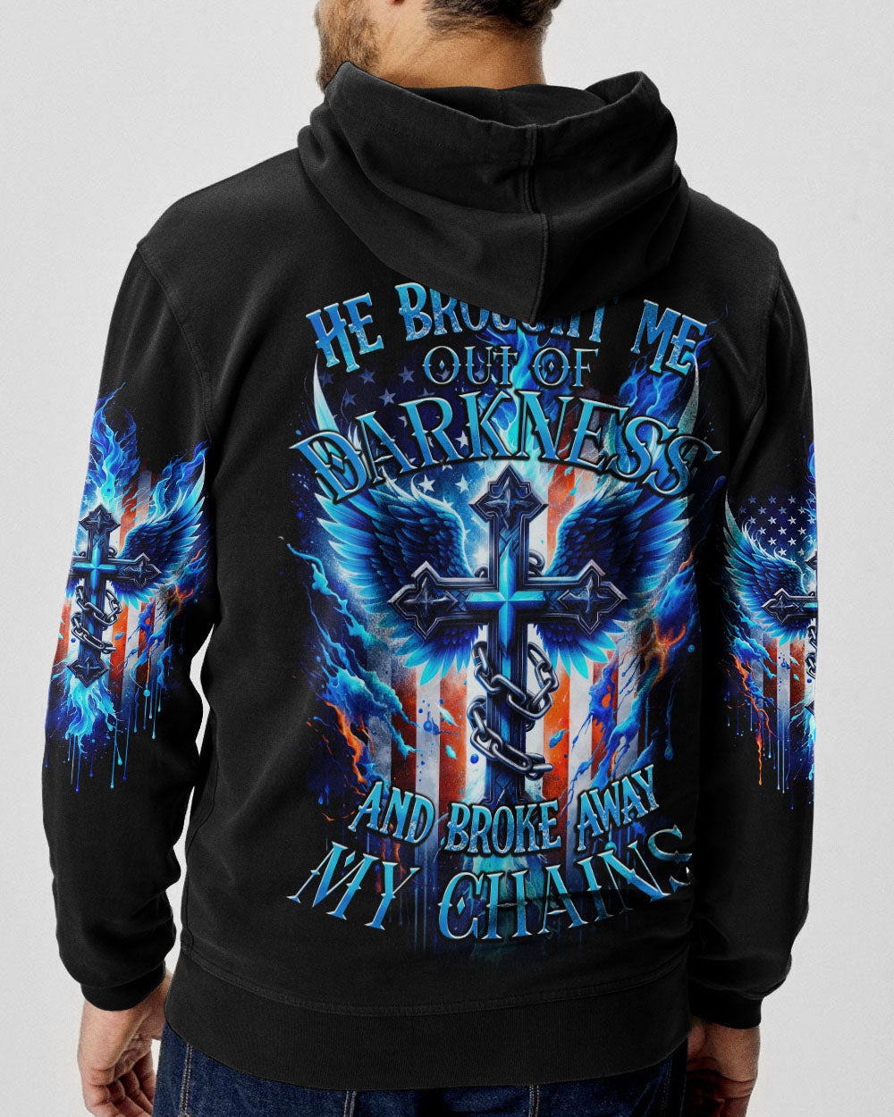 He Brought Me Out Of Darkness Men's All Over Print Shirt - Trunx367369