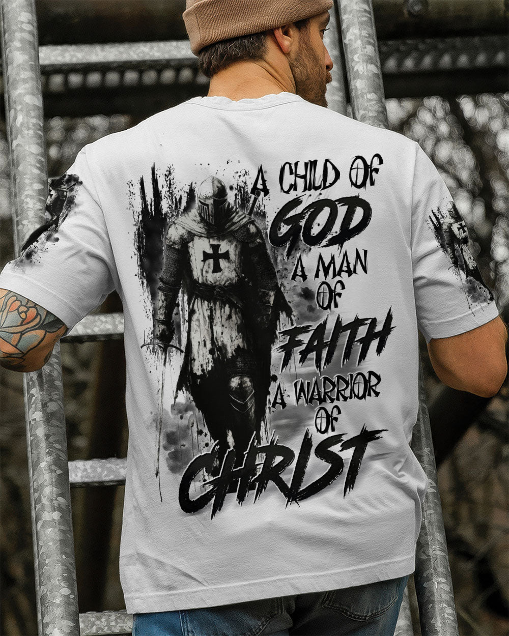 A Child Of God A Man Of Faith Men's All Over Print Shirt - Trunx612032