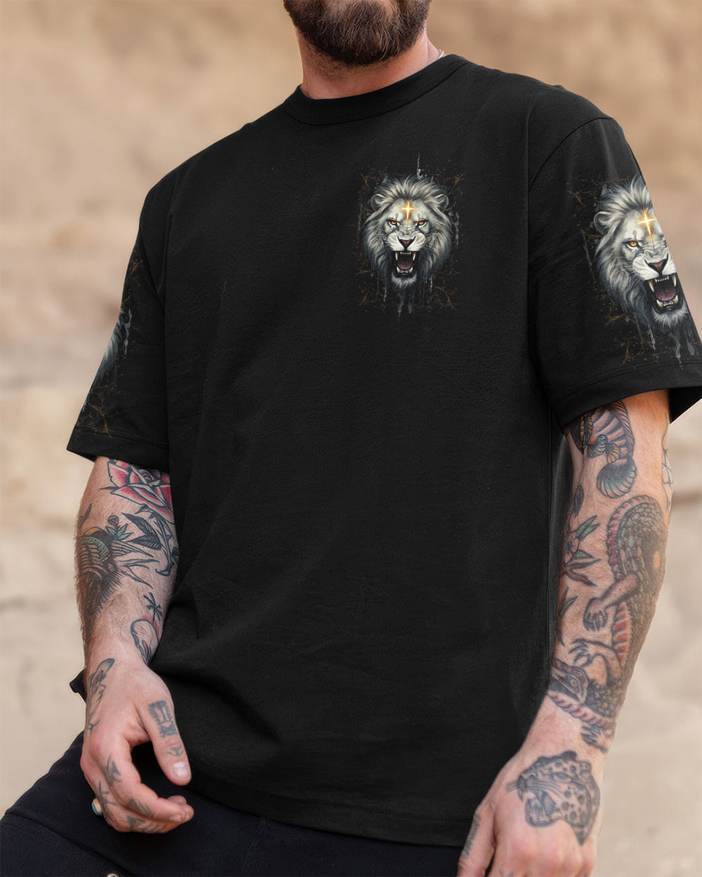 A Warrior Of Christ Lion Men's All Over Print Shirt - Trunx971586