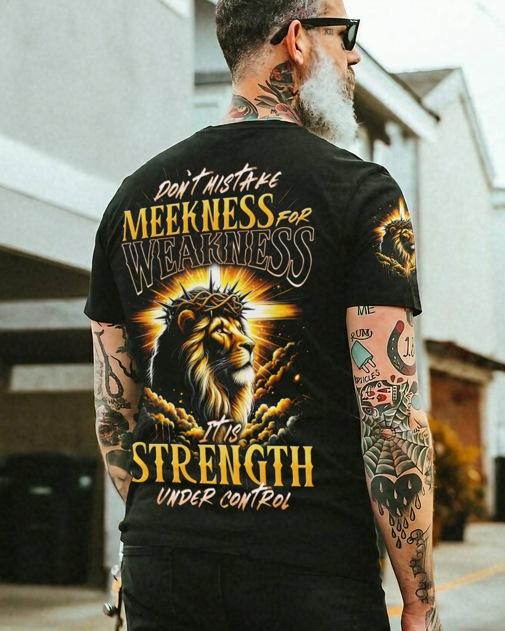 Don't Mistake Meekness For Weakness Lion Men's All Over Print Shirt - Trunx023213