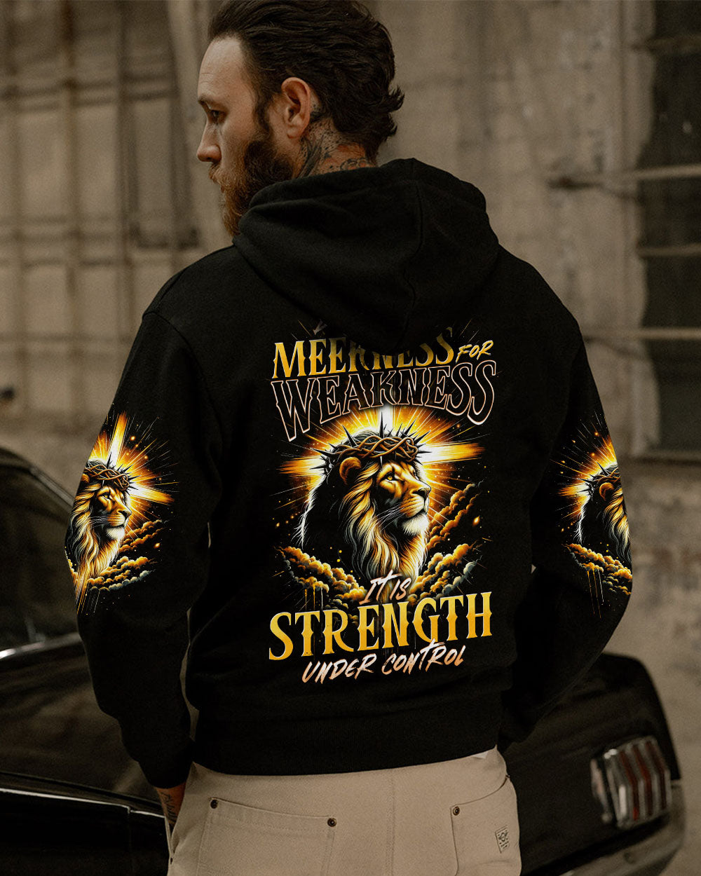 Don't Mistake Meekness For Weakness Lion Men's All Over Print Shirt - Trunx023213