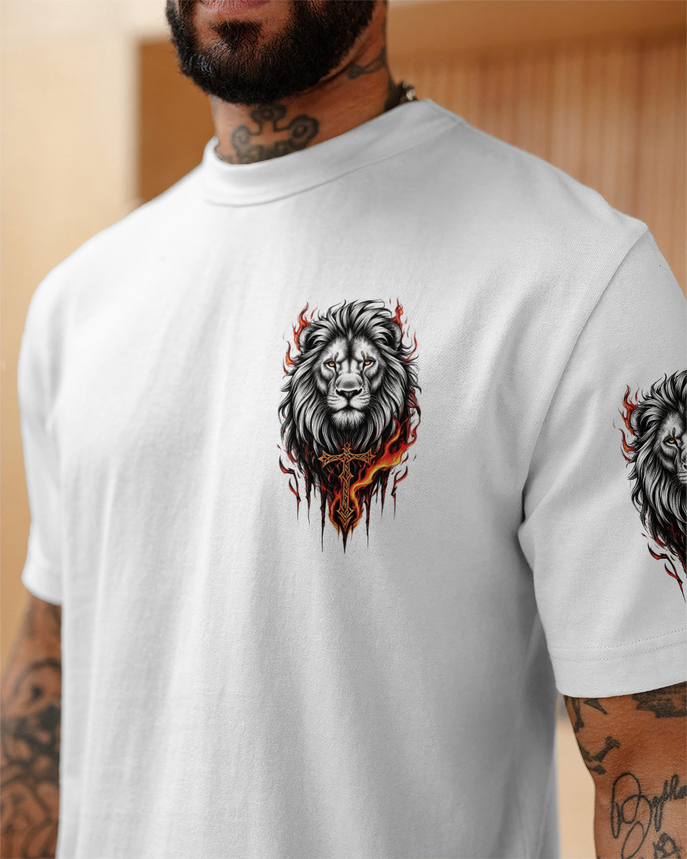 I Can Do All Things Lion Men's All Over Print Shirt - Trunx295303