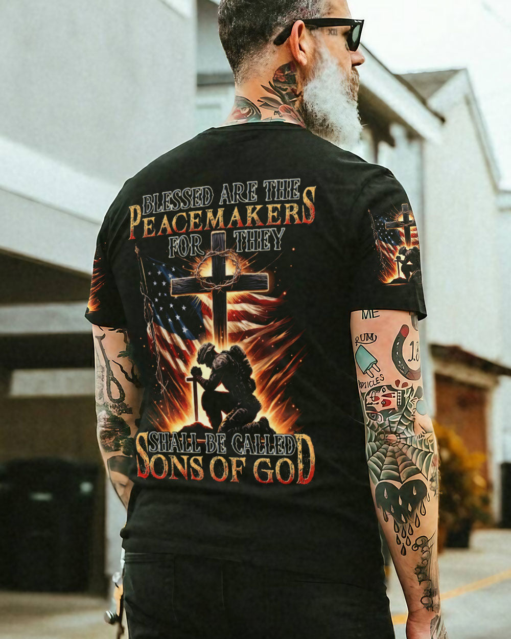 Blessed Are The Peacemakers Men's All Over Print Shirt - Trunx936366