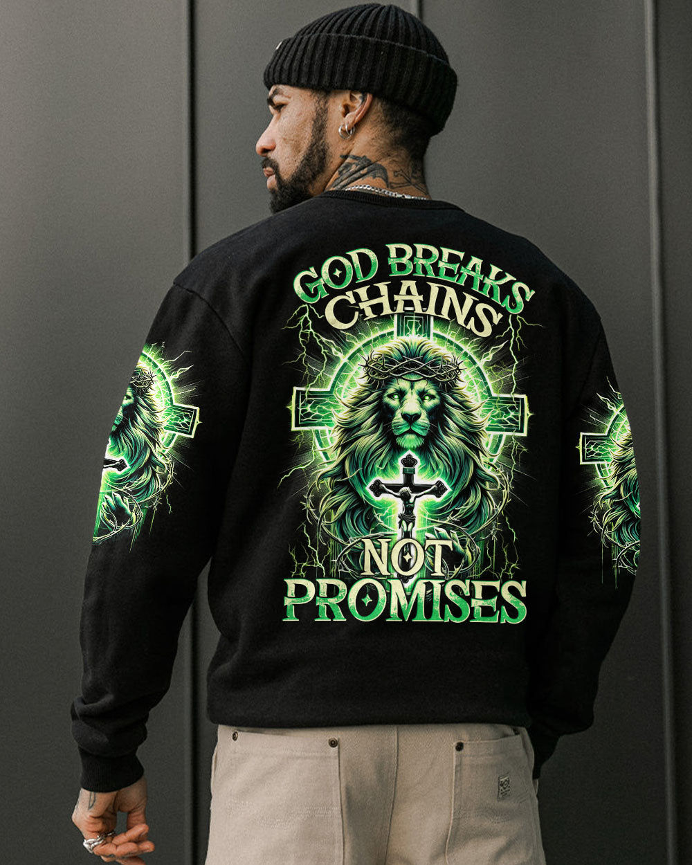 God Breaks Chains Not Promises Lion Men's All Over Print Shirt - Trunx345209