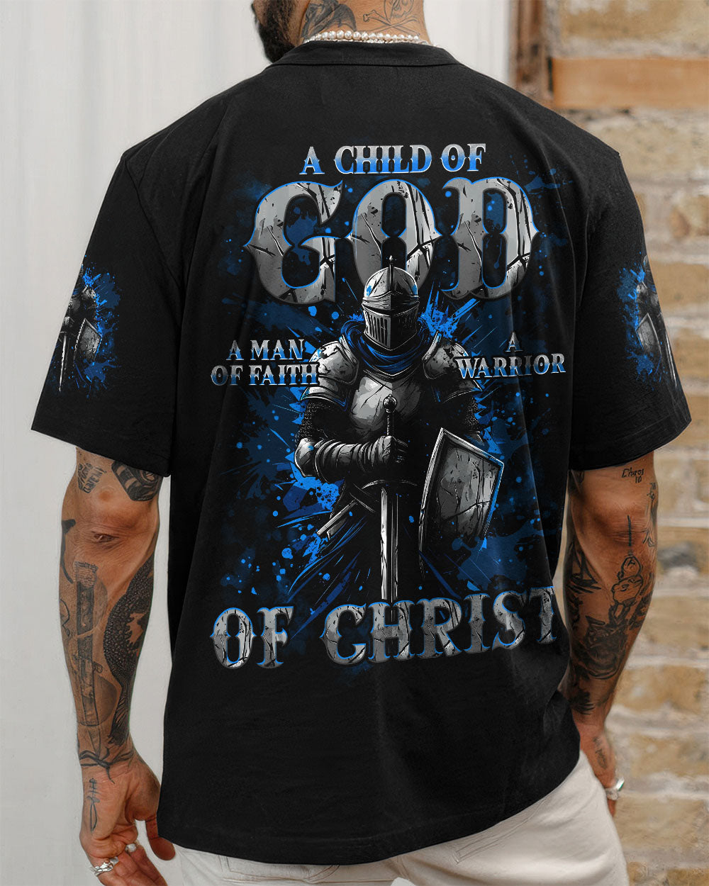 A Child Of God A Man Of Faith Men's All Over Print Shirt - Trunx305303