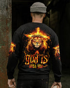 God Is With You Lion Men's All Over Print Shirt - Trunx407232