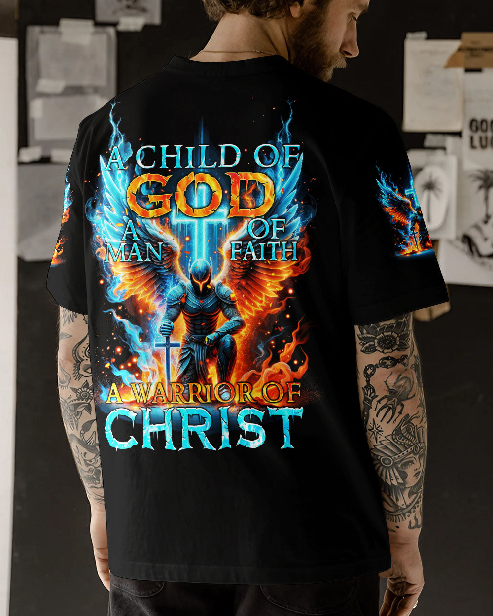 A Warrior Of Christ Men's All Over Print Shirt - Trunx931882