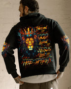 Blessed By God Loved By Jesus Lion Men's All Over Print Shirt - Trunx642395