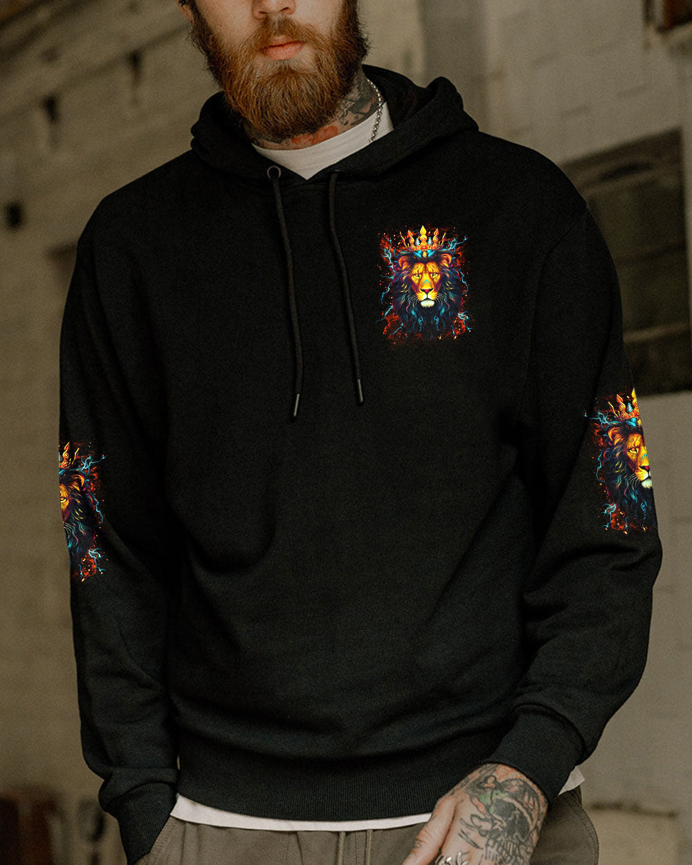 Blessed By God Loved By Jesus Lion Men's All Over Print Shirt - Trunx642395
