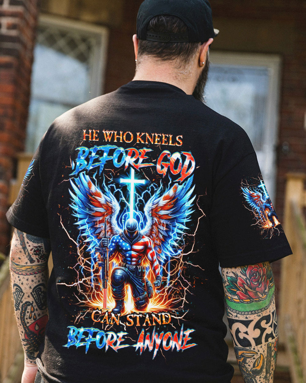 He Who Kneels Before God Warrior Men's All Over Print Shirt - Trunx624193