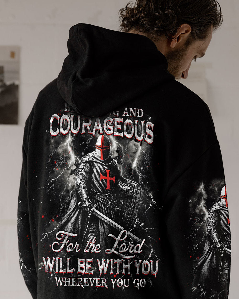 Be Strong And Courageous Men's All Over Print Shirt - Trunx589811