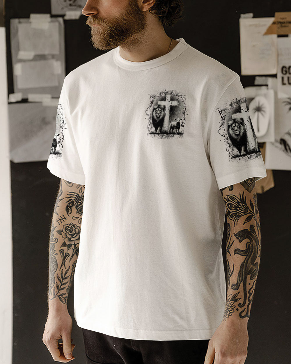 Faith Over Fear Men's All Over Print Shirt - Trunx986932