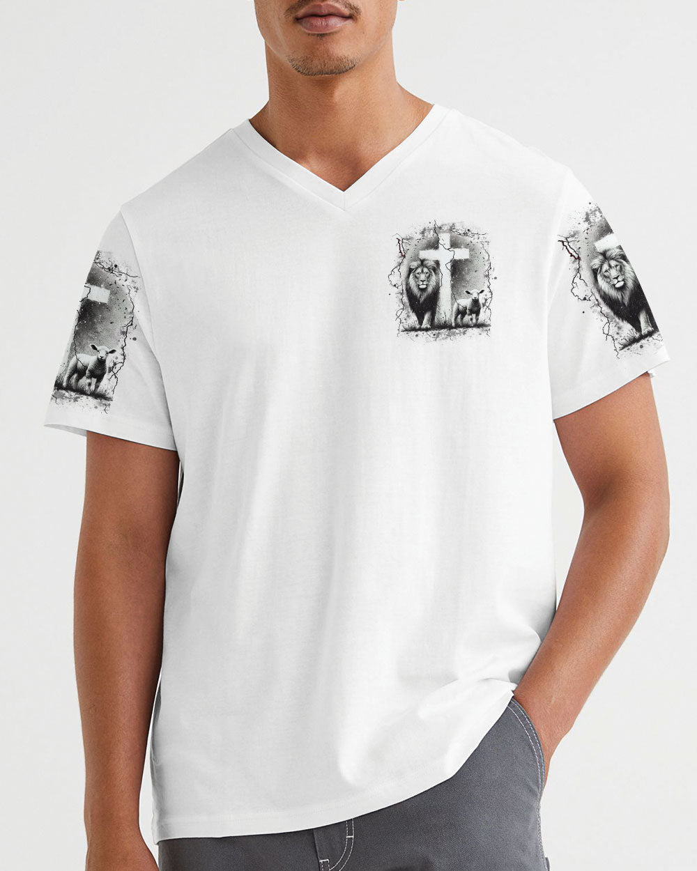 Faith Over Fear Men's All Over Print Shirt - Trunx986932