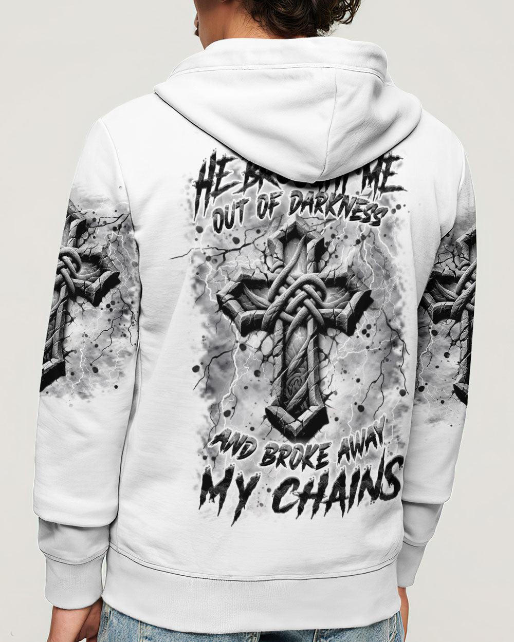 He Brought Me Out Of Darkness Men's All Over Print Shirt - Trunx800475