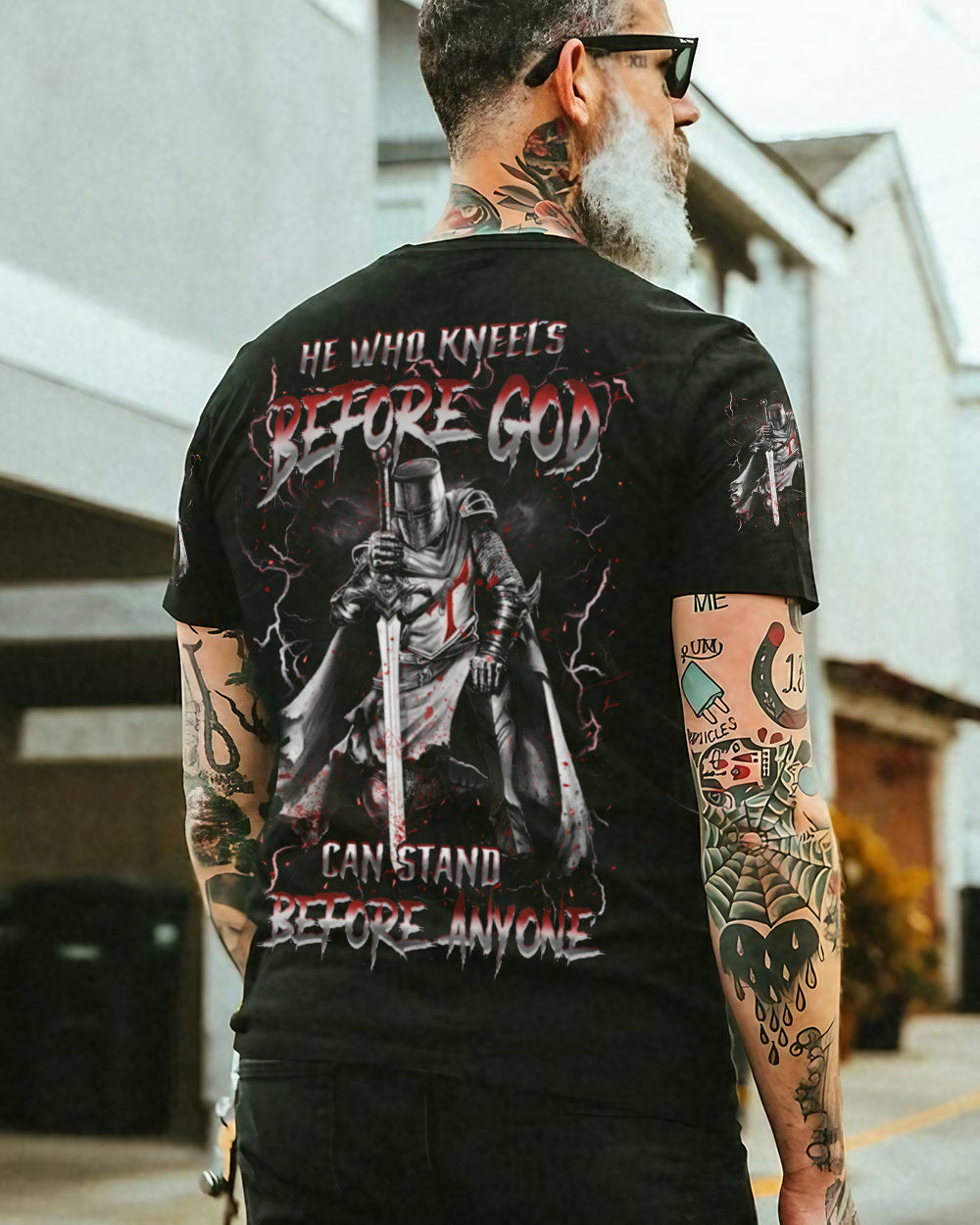He Who Kneels Before God Warrior Men's All Over Print Shirt - Trunx307526