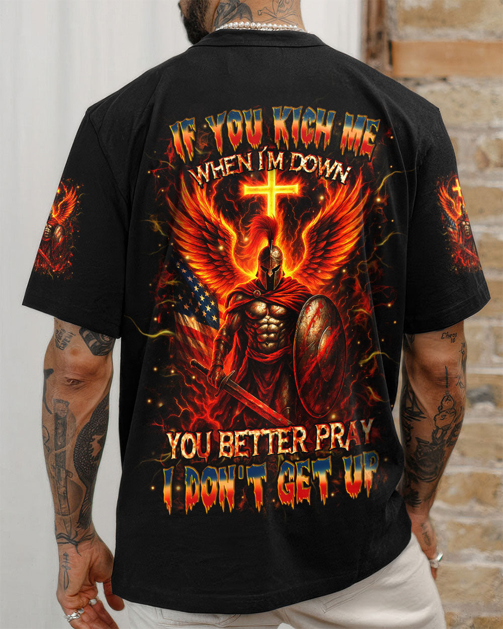 If You Kick Me When I'm Down Men's All Over Print Shirt - Trunx288596