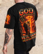 God Is My Father Veterans Are My Brothers Men's All Over Print Shirt - Trunx178302