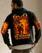 God Is My Father Veterans Are My Brothers Men's All Over Print Shirt - Trunx178302