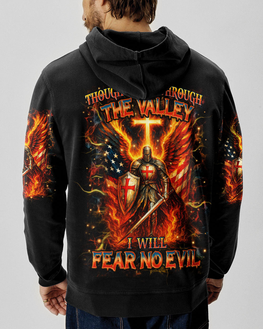 I Will Fear No Evil Warrior Men's All Over Print Shirt - Trunx052348