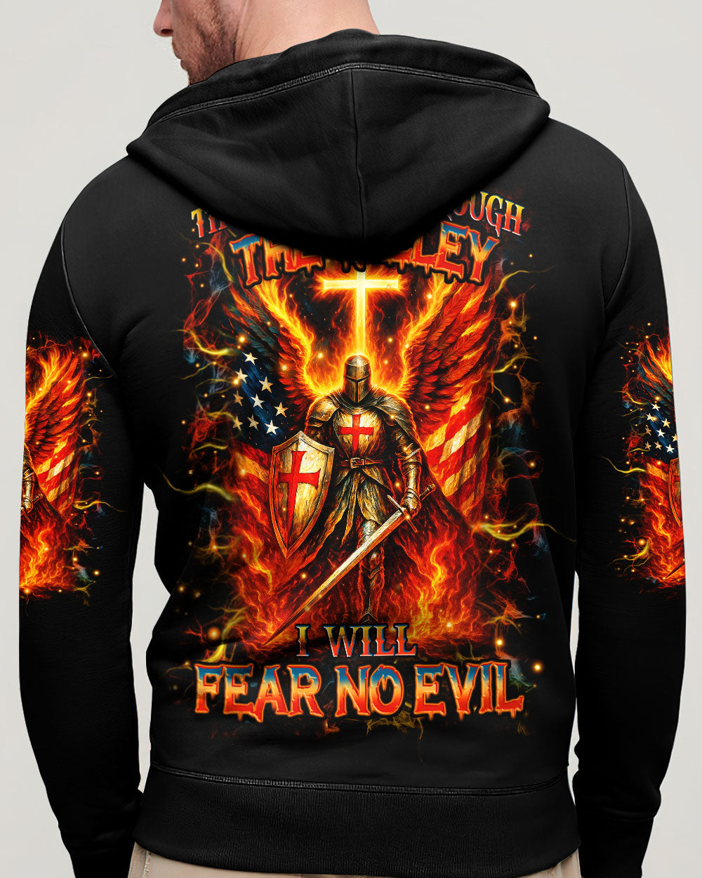 I Will Fear No Evil Warrior Men's All Over Print Shirt - Trunx052348