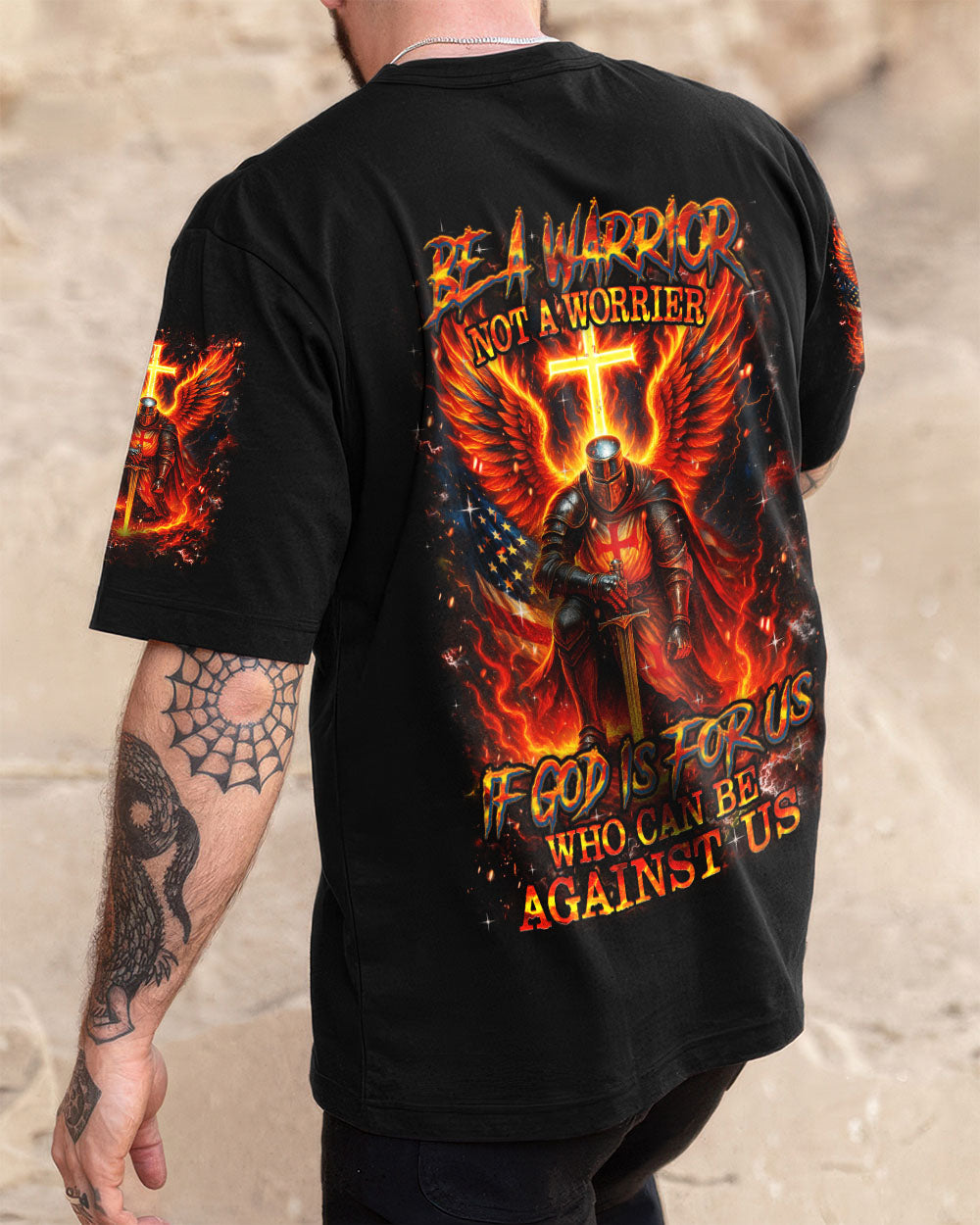 Be A Warrior Not A Worrier Men's All Over Print Shirt - Trunx960262