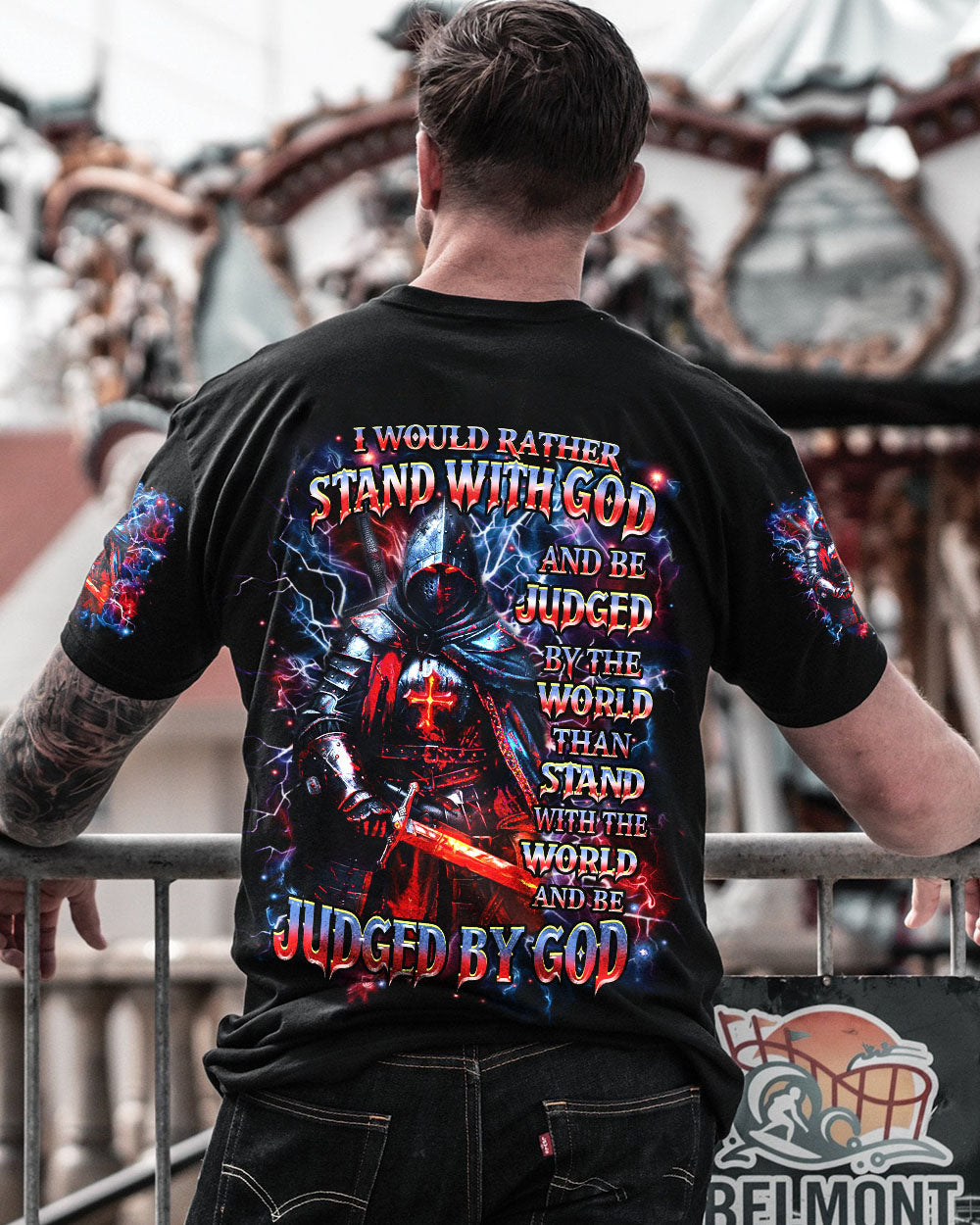 I Would Rather Stand With God Men's All Over Print Shirt - Trunx159455