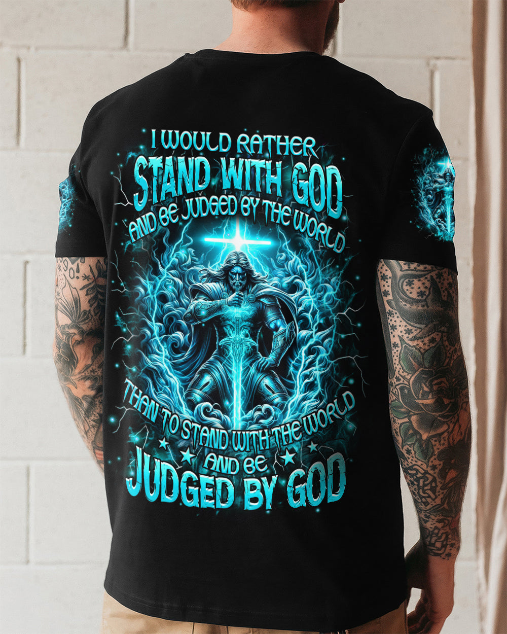 I Would Rather Stand With God Men's All Over Print Shirt - Trunx256779
