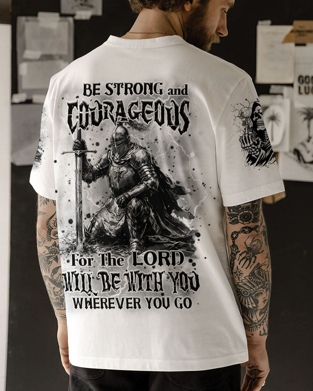 Be Strong And Courageous Men's All Over Print Shirt - Trunx161627