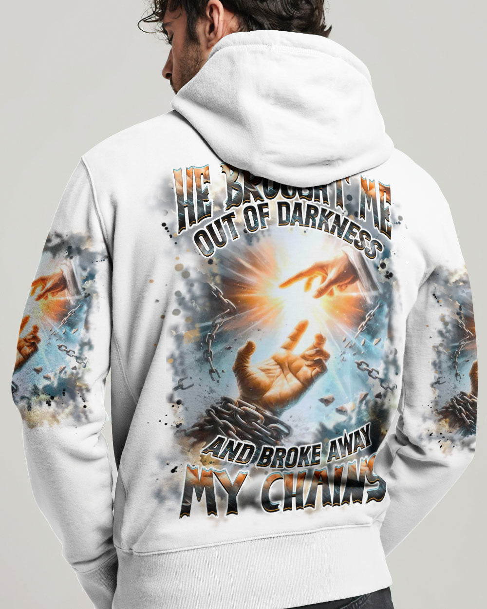He Brought Me Out Of Darkness Men's All Over Print Shirt - Trunx766604