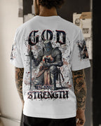 God Is My Strength Warrior Men's All Over Print Shirt - Trunx950060