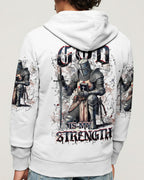 God Is My Strength Warrior Men's All Over Print Shirt - Trunx950060