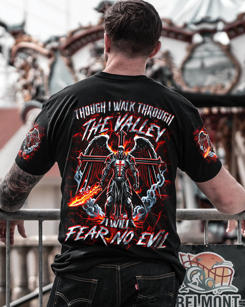 I Will Fear No Evil Warrior Men's All Over Print Shirt - Trunx037568