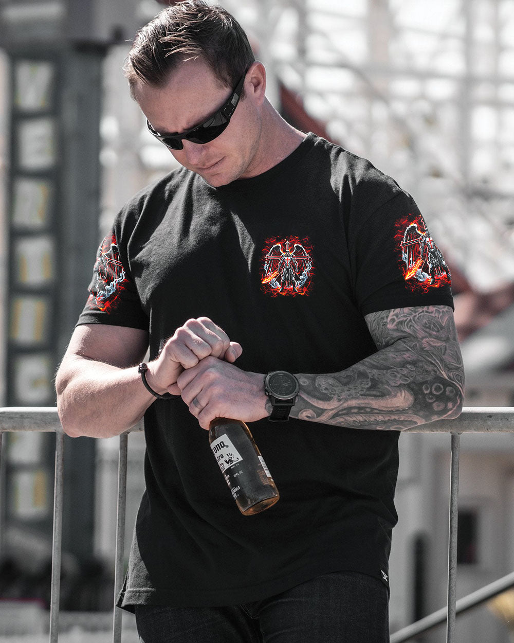 I Will Fear No Evil Warrior Men's All Over Print Shirt - Trunx037568