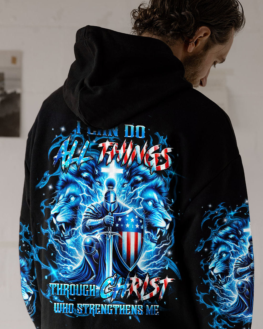 I Can Do All Things Lion Men's All Over Print Shirt - Trunx998701