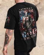 I Walk Without Fear Because God Is With Me Men's All Over Print Shirt - Trunx478330