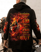 Blessed By God Loved By Jesus Lion Men's All Over Print Shirt - Trunx884934