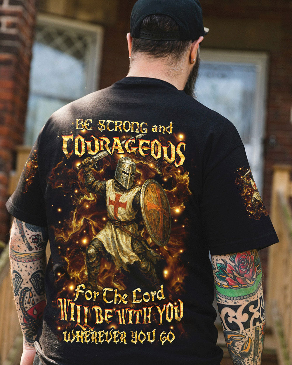 Be Strong And Courageous Men's All Over Print Shirt - Trunx711426