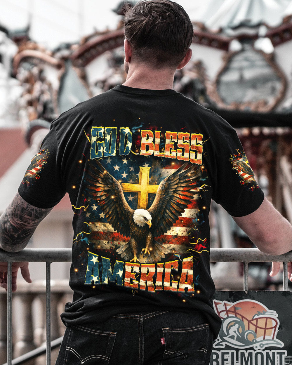God Bless America Men's All Over Print Shirt - Trunx462250
