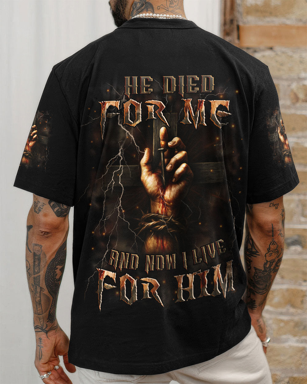 He Died For Me Men's All Over Print Shirt - Trunx326933