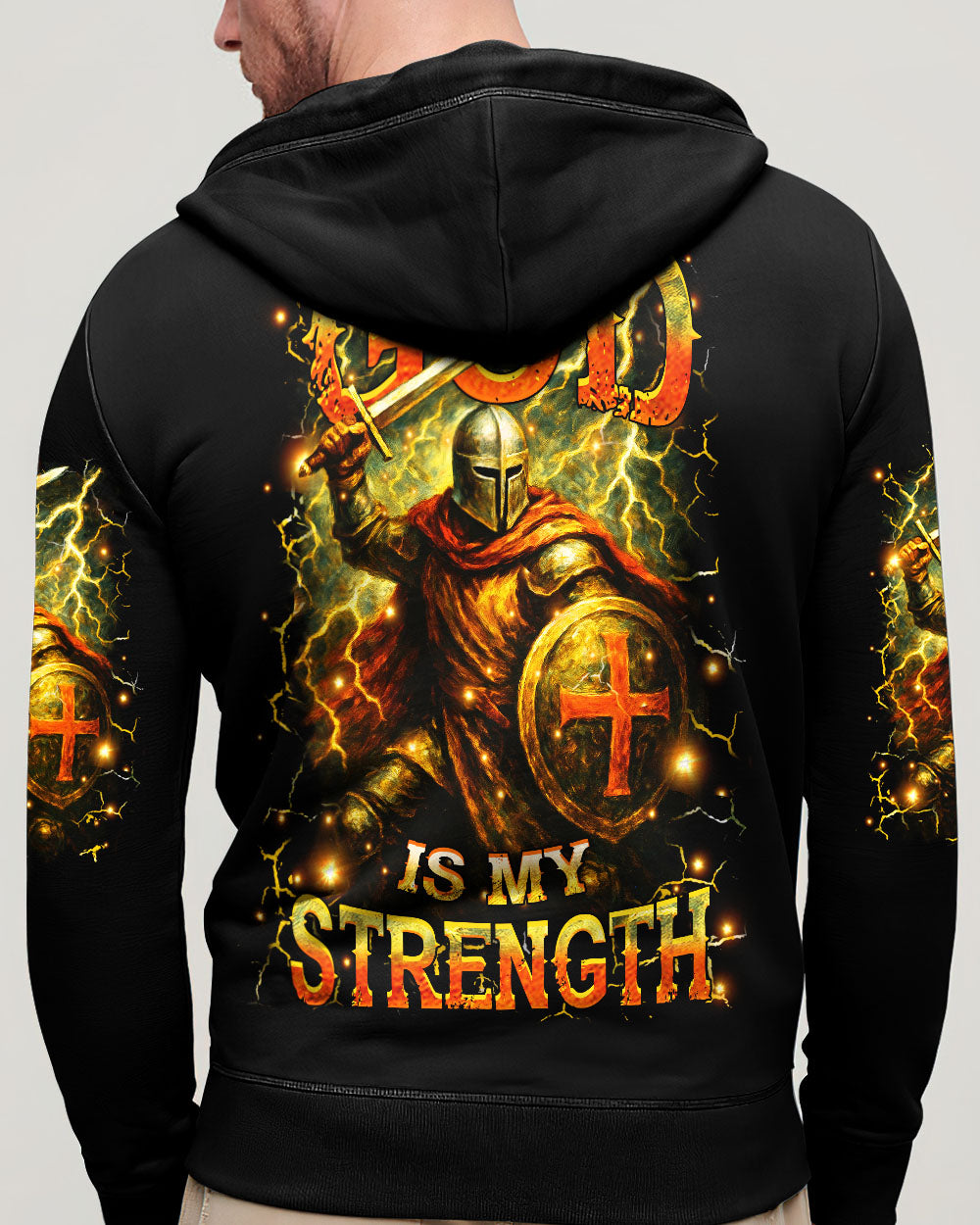God Is My Strength Men's All Over Print Shirt - Trunx290680