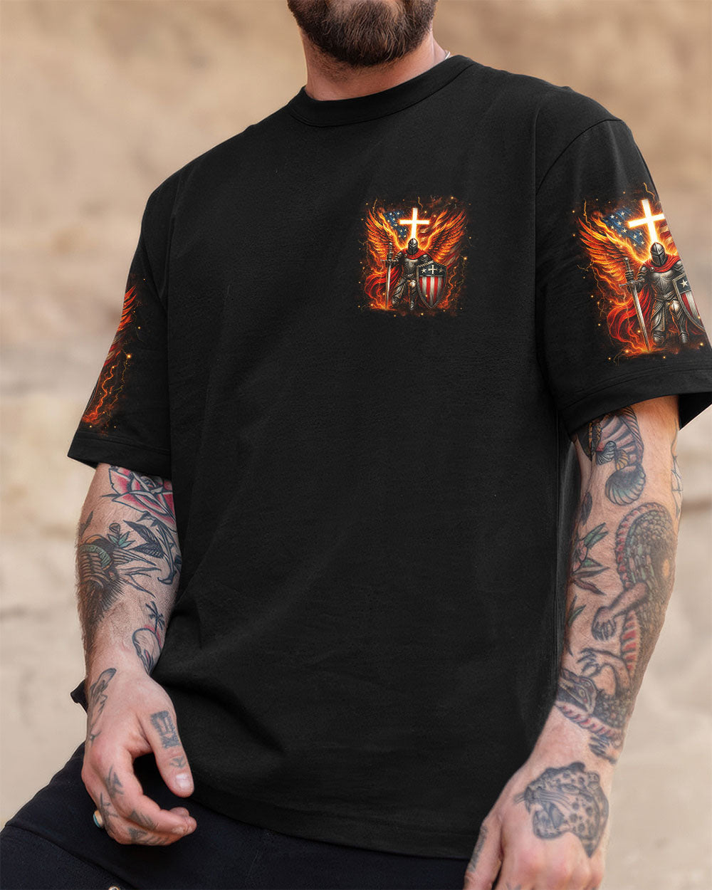 He Who Kneels Before God Warrior Men's All Over Print Shirt - Trunx856127