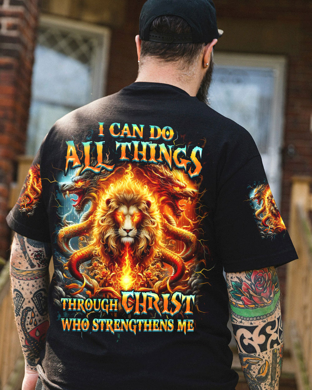 I Can Do All Things Lion Men's All Over Print Shirt - Trunx935003