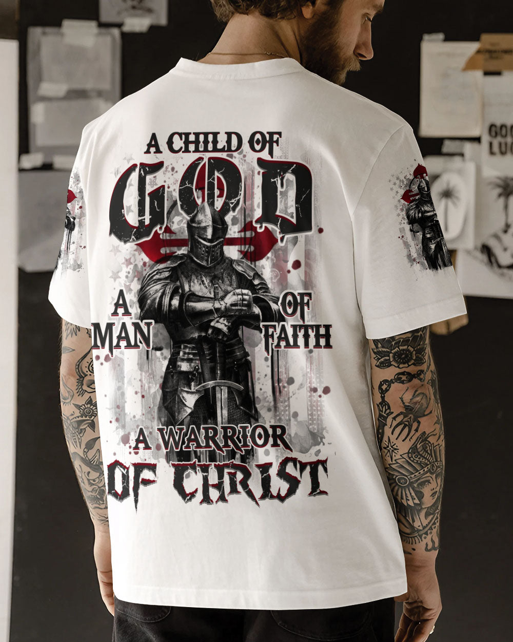 A Warrior Of Christ Men's All Over Print Shirt - Trunx428028