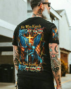 He Who Kneels Before God Warrior Men's All Over Print Shirt - Trunx732161
